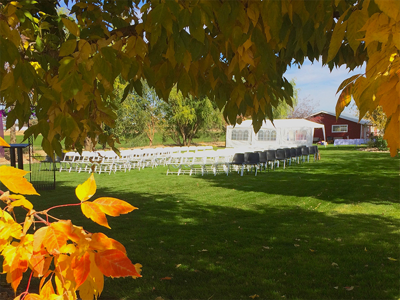 Picturesque country farm wedding setting in Nampa, ID