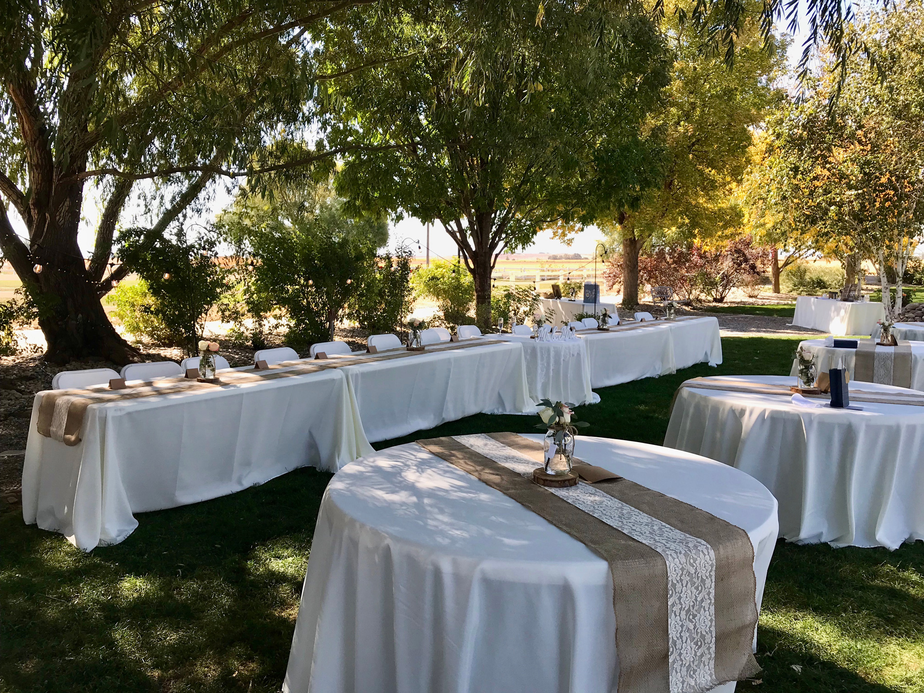 Host an outdoor reception or event in a picturesque garden setting
